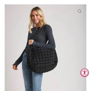 Free People Quilted Carryall Hobo Bag
